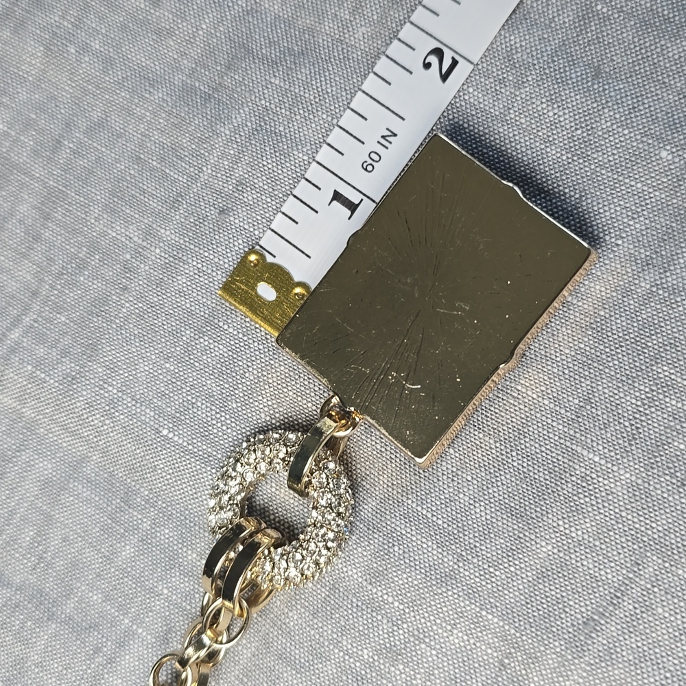 Ann Taylor Elegant Gold and Black Pendant Necklace - Picture 8 of 10